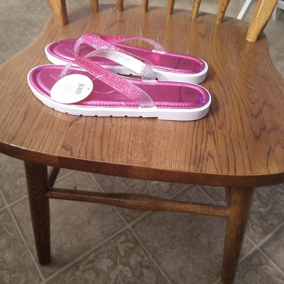 Sole Selection, Fushia, Glittering, Flip Flops - Picture 1 of 2